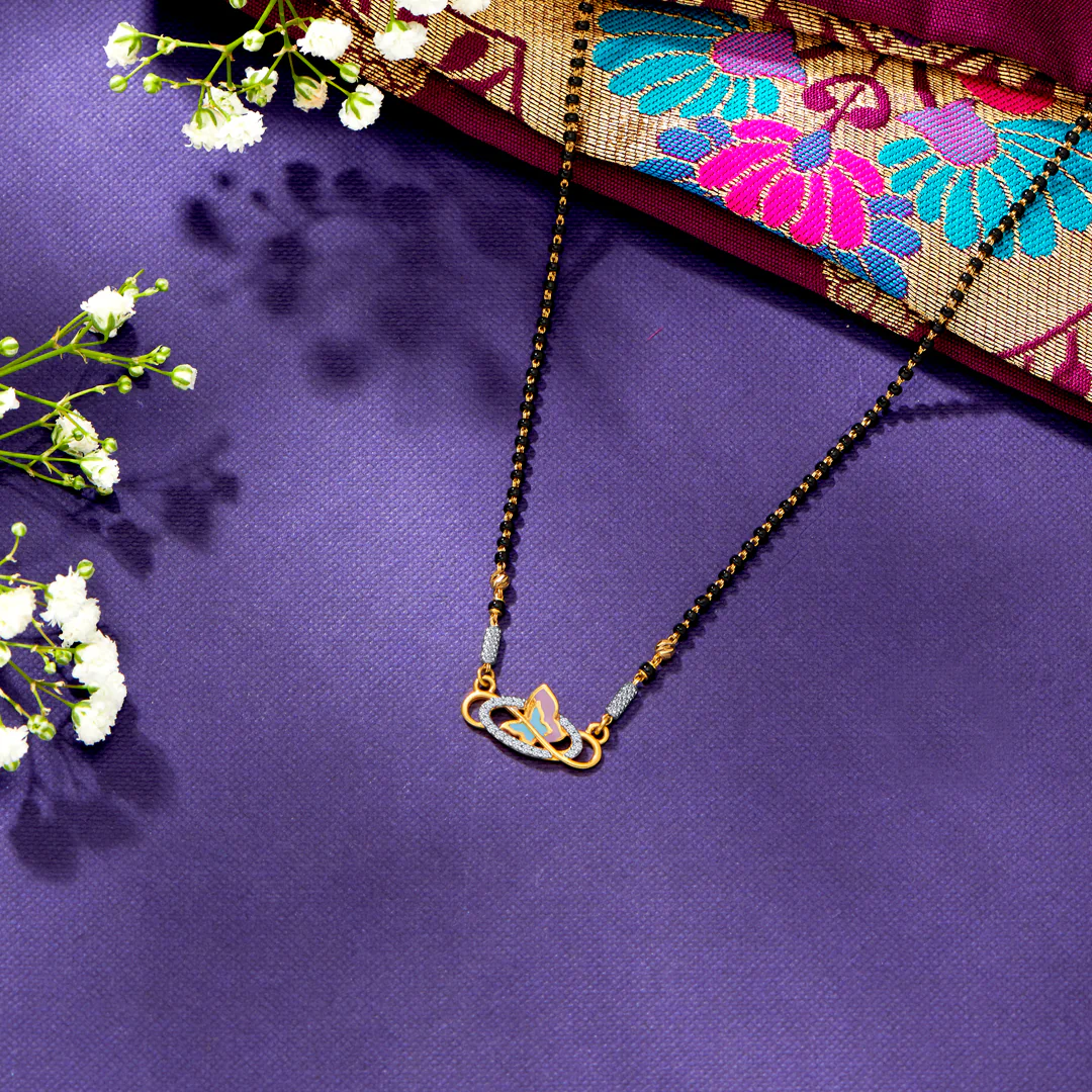 Forever Yours Yellow Gold Modern Mangalsutra For Women