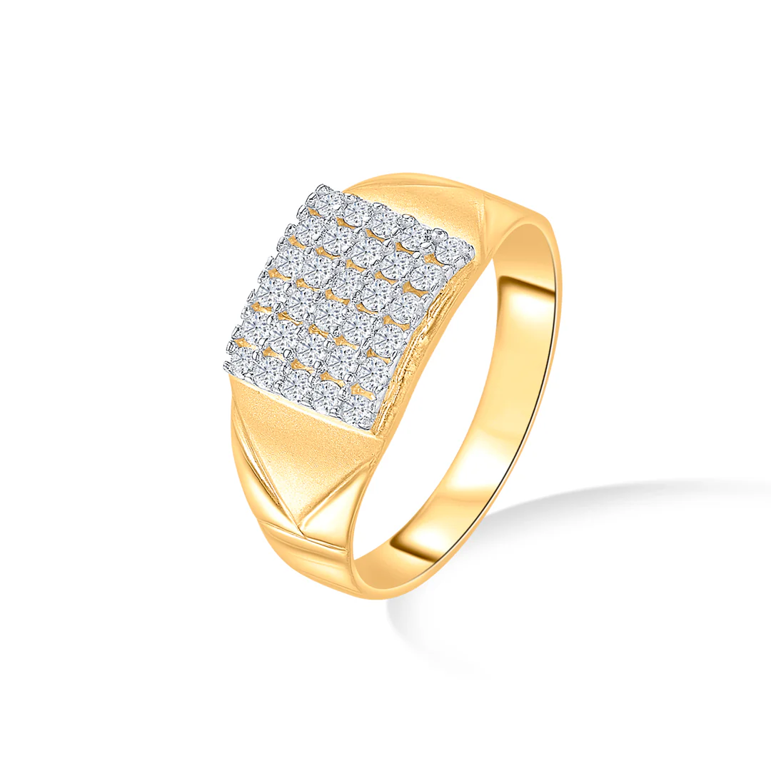Gem Guardian Yellow Gold Men's Ring - Image 3