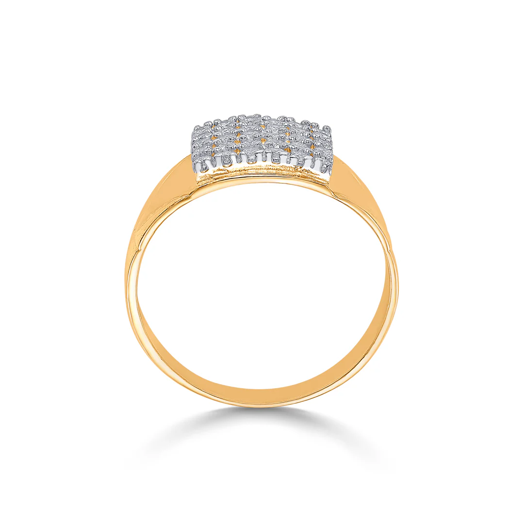 Gem Guardian Yellow Gold Men's Ring - Image 4