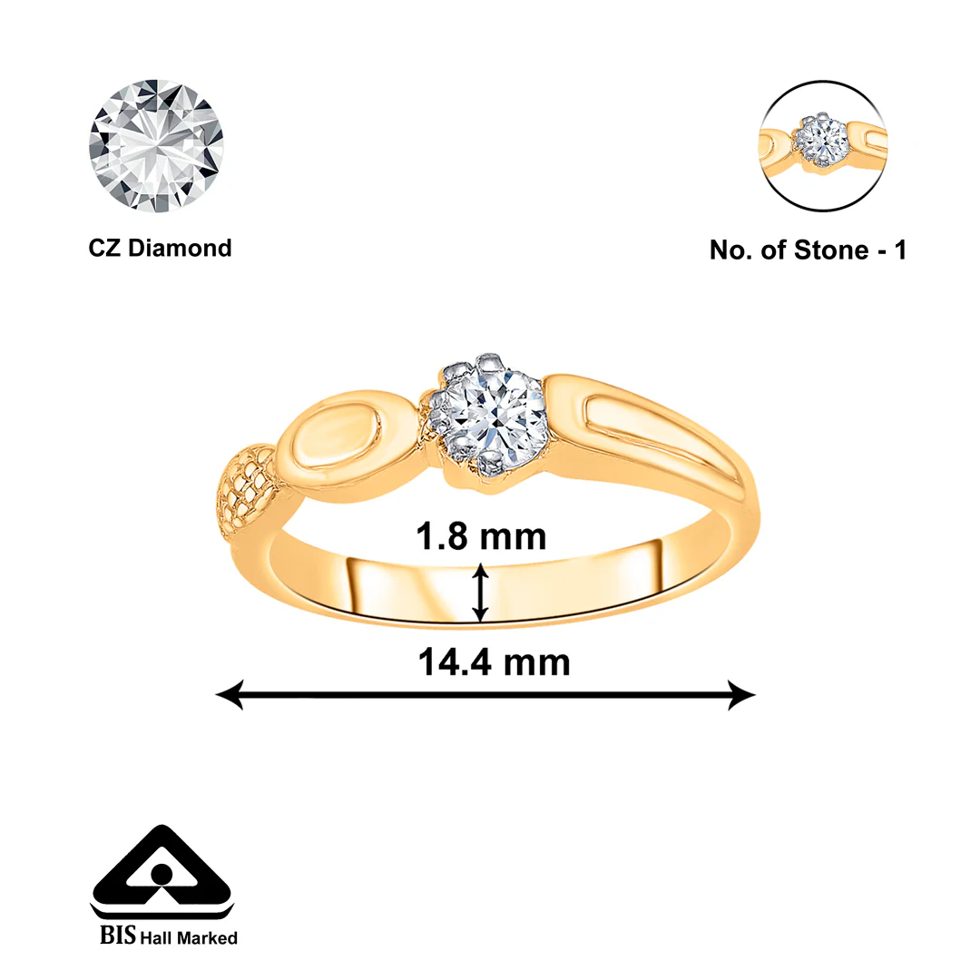Gentle Sparkl Gold Engagement Ring For Women - Image 2