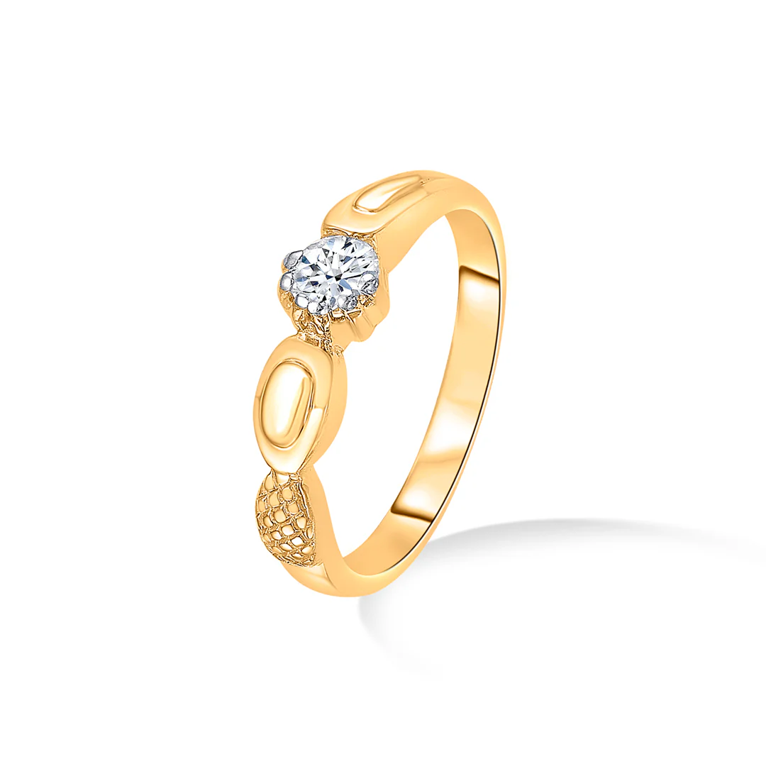 Gentle Sparkl Gold Engagement Ring For Women - Image 3