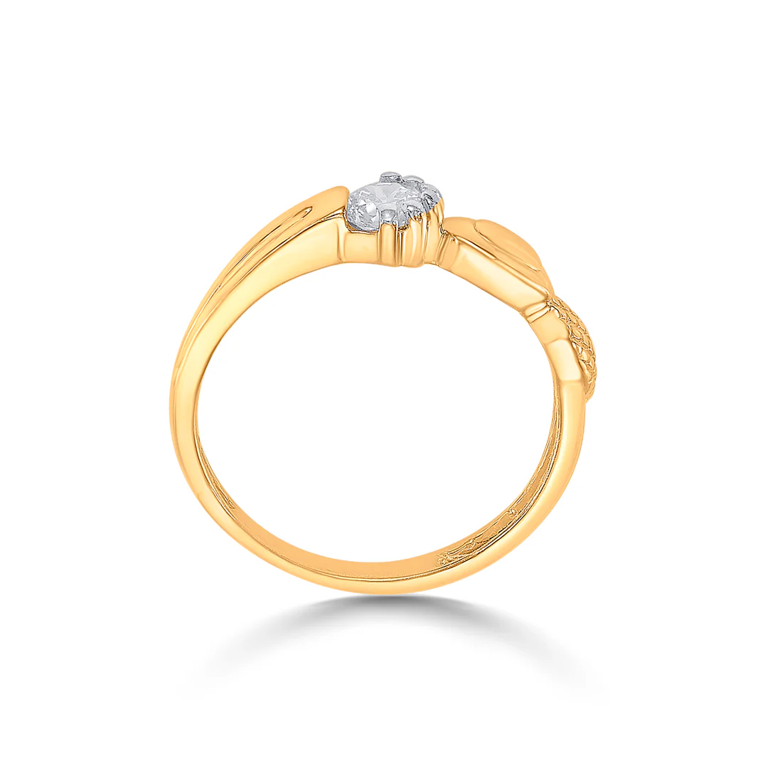 Gentle Sparkl Gold Engagement Ring For Women - Image 4