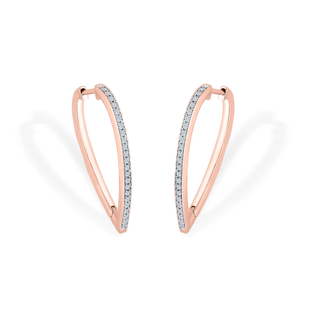 Gilded Sequence Gold Stud Diamond Earring for Women - Image 3