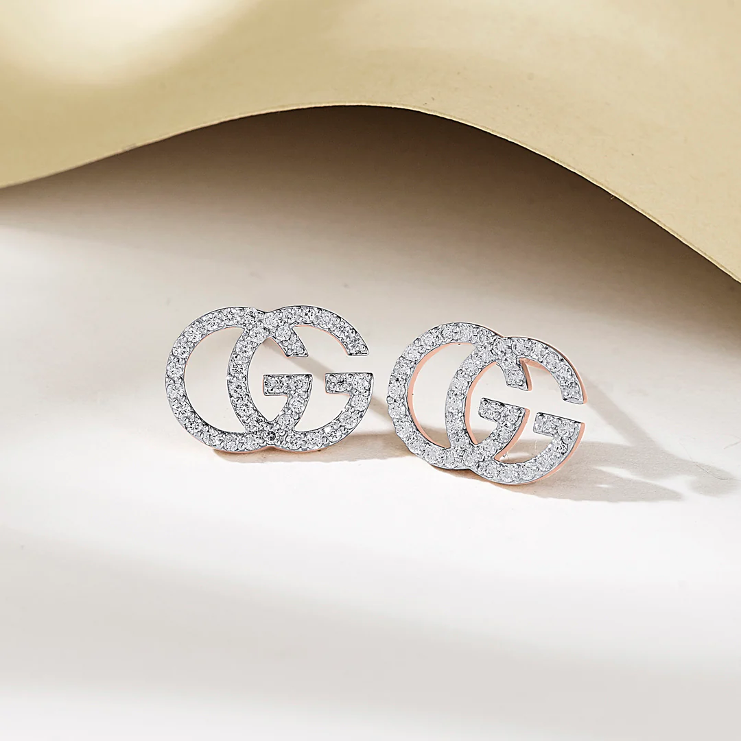 Glitz Grace Rose Gold Stud Diamond Earring For Women