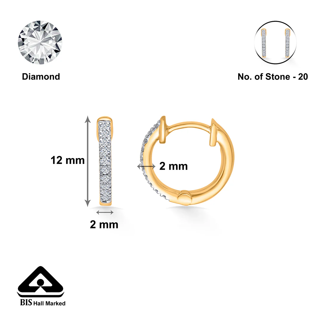Gold Hoops & Huggies Earring For Women - Image 5