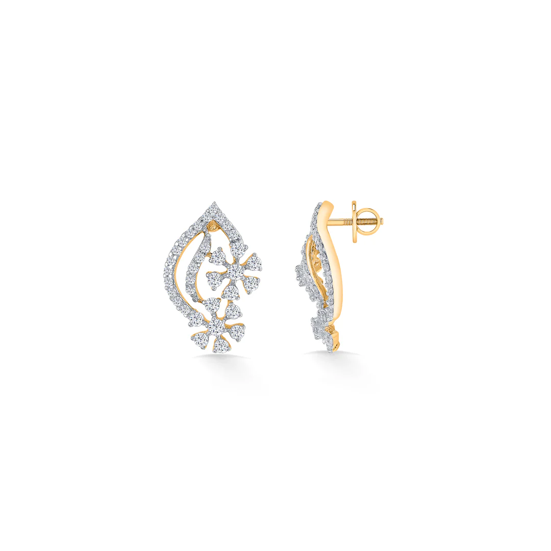 Gold Stud Earring For Women - Image 3