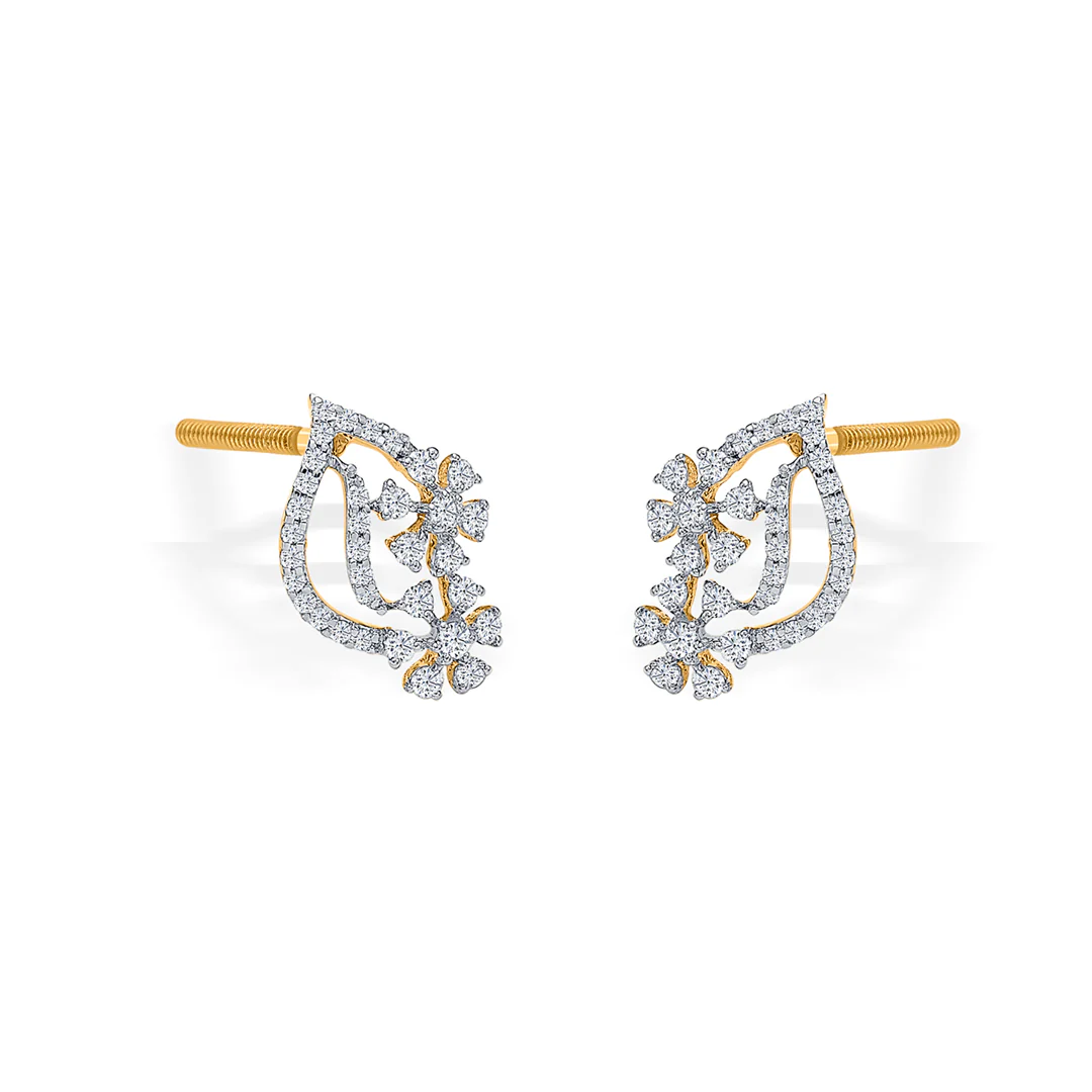 Gold Stud Earring For Women - Image 4