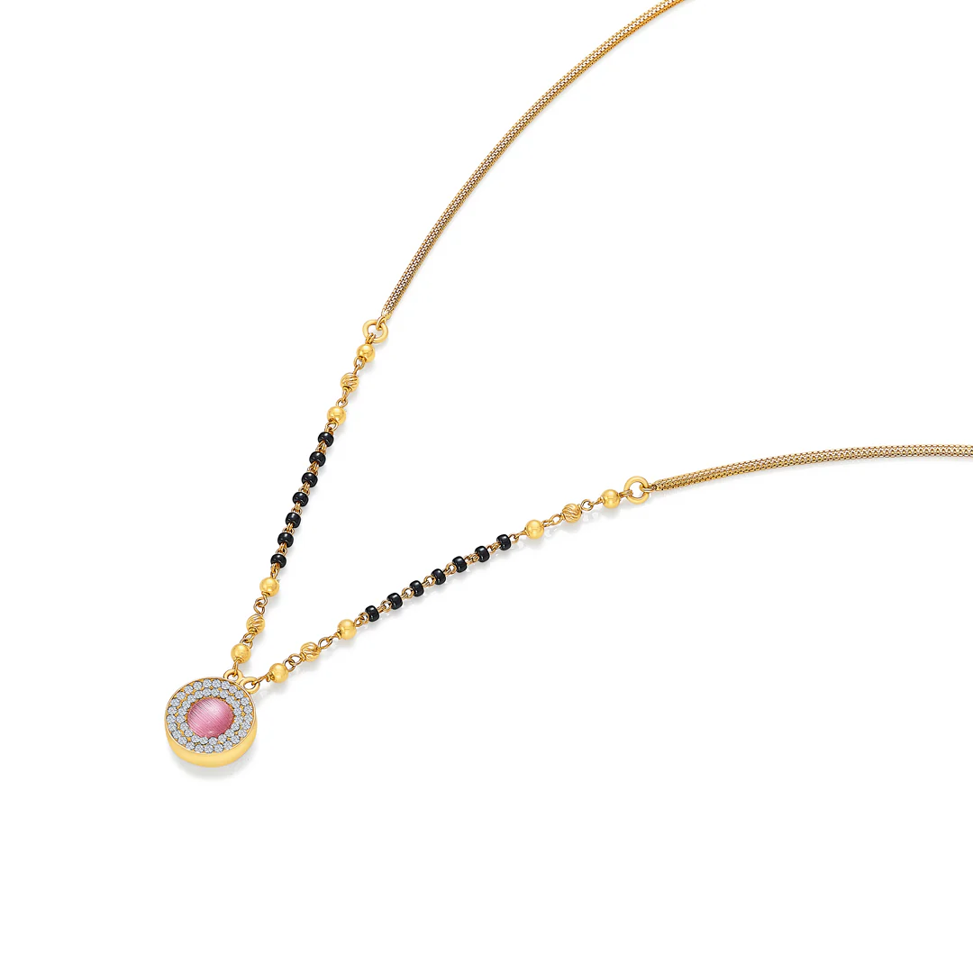 Golden Bliss 22 Karat (916) Yellow Gold Modern Mangalsutra For Women - Image 3