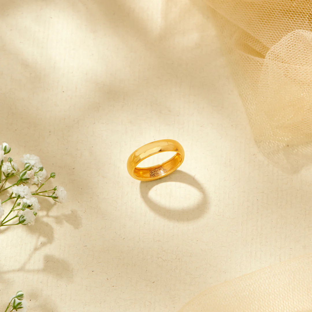 Golden Bond Gold Band Ring