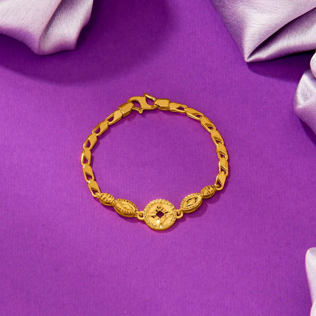 Golden Fairy Yellow Gold Kids Bracelet