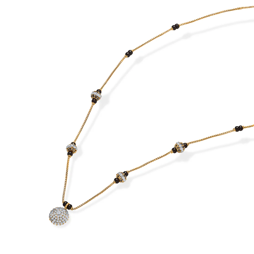 Golden Grace Gold Modern Mangalsutra - Image 2