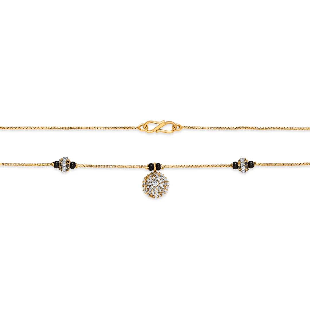 Golden Grace Gold Modern Mangalsutra - Image 3