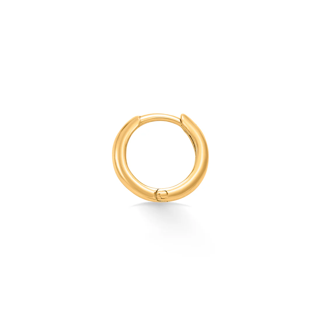 Golden Orbit Bali Gold Men's Earring - Image 2