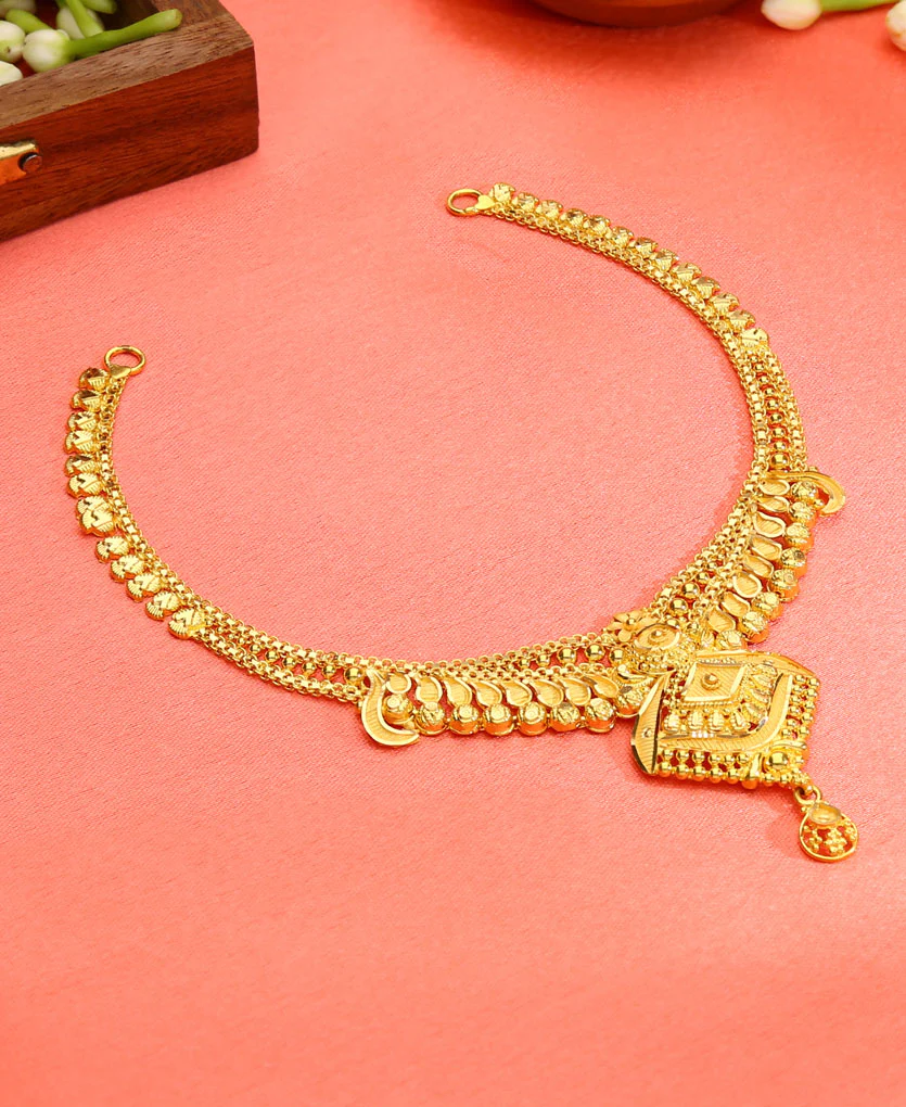 Golden Pratima Yellow Gold Necklace For Women - Image 2