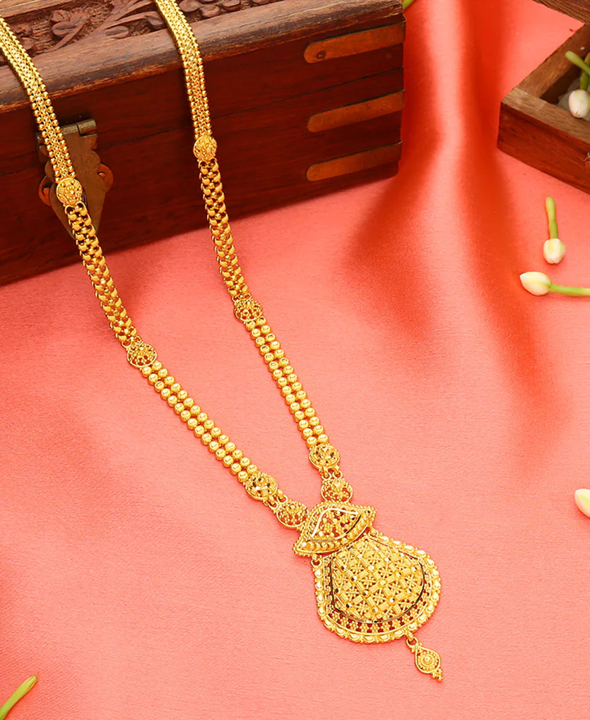 Golden Sanctum Yellow Gold Necklace For Women