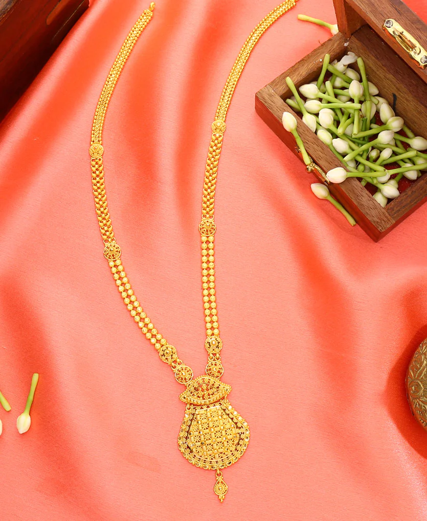Golden Sanctum Yellow Gold Necklace For Women - Image 3