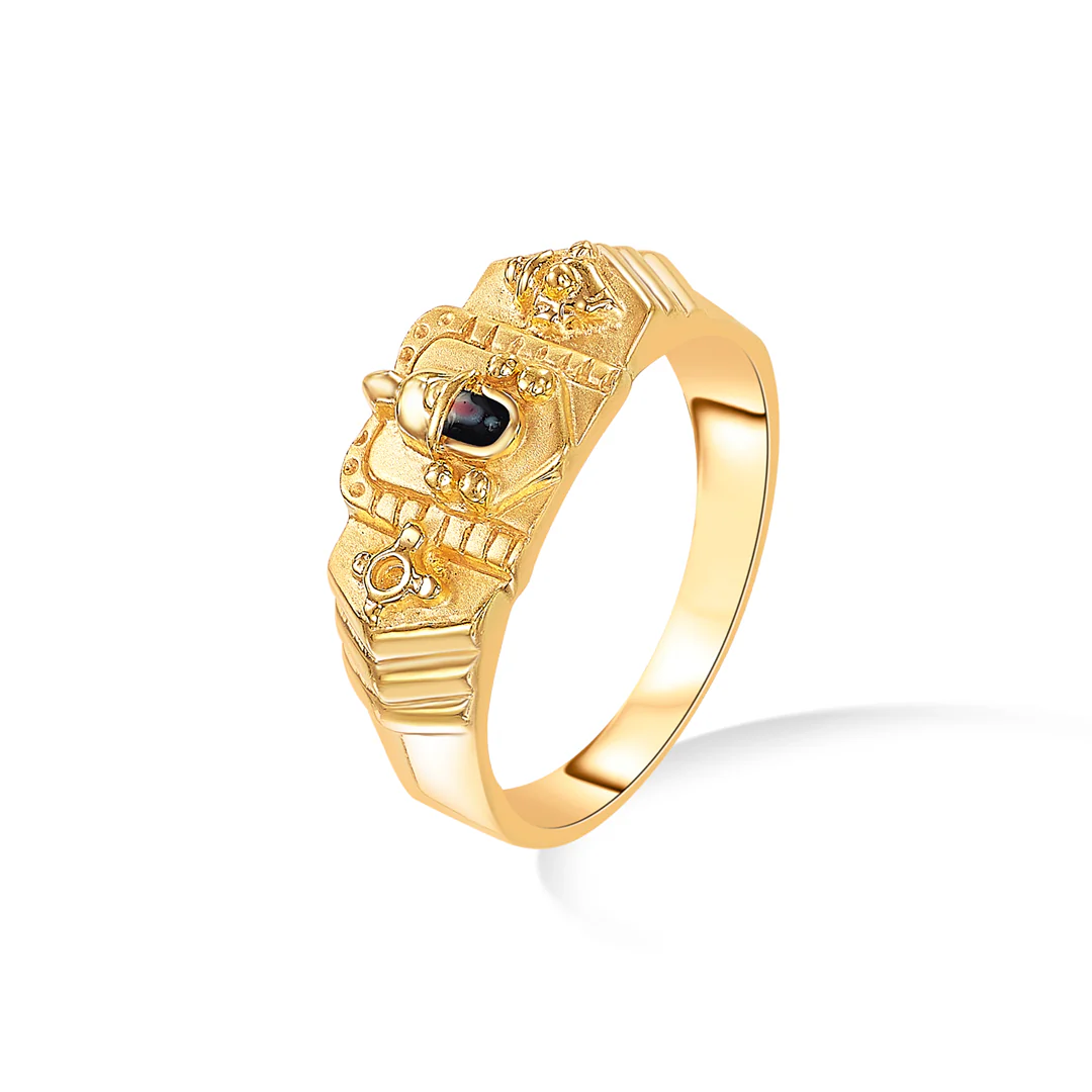 Govinda Glow Gold Men's Ring - Image 2