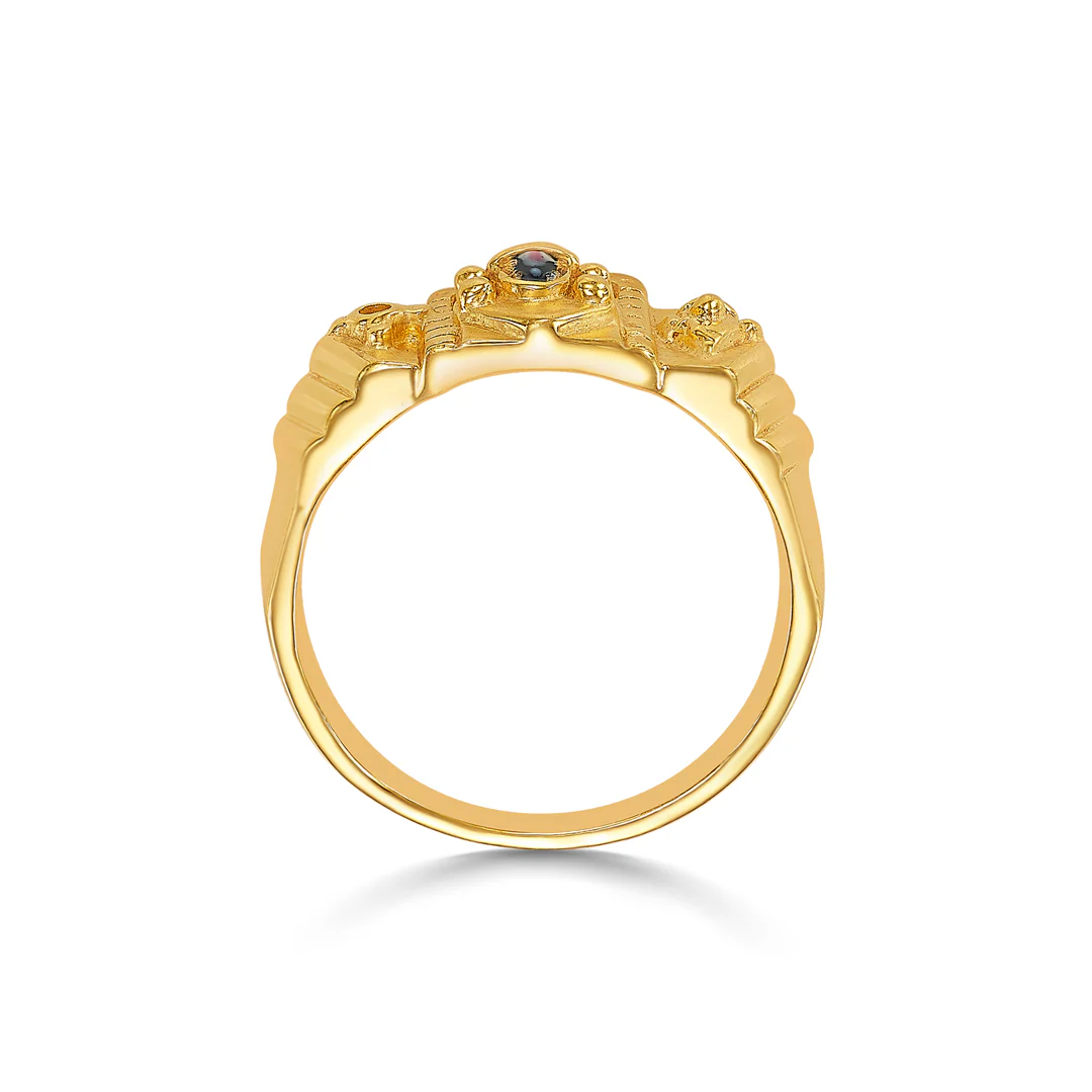 Govinda Glow Gold Men's Ring - Image 3