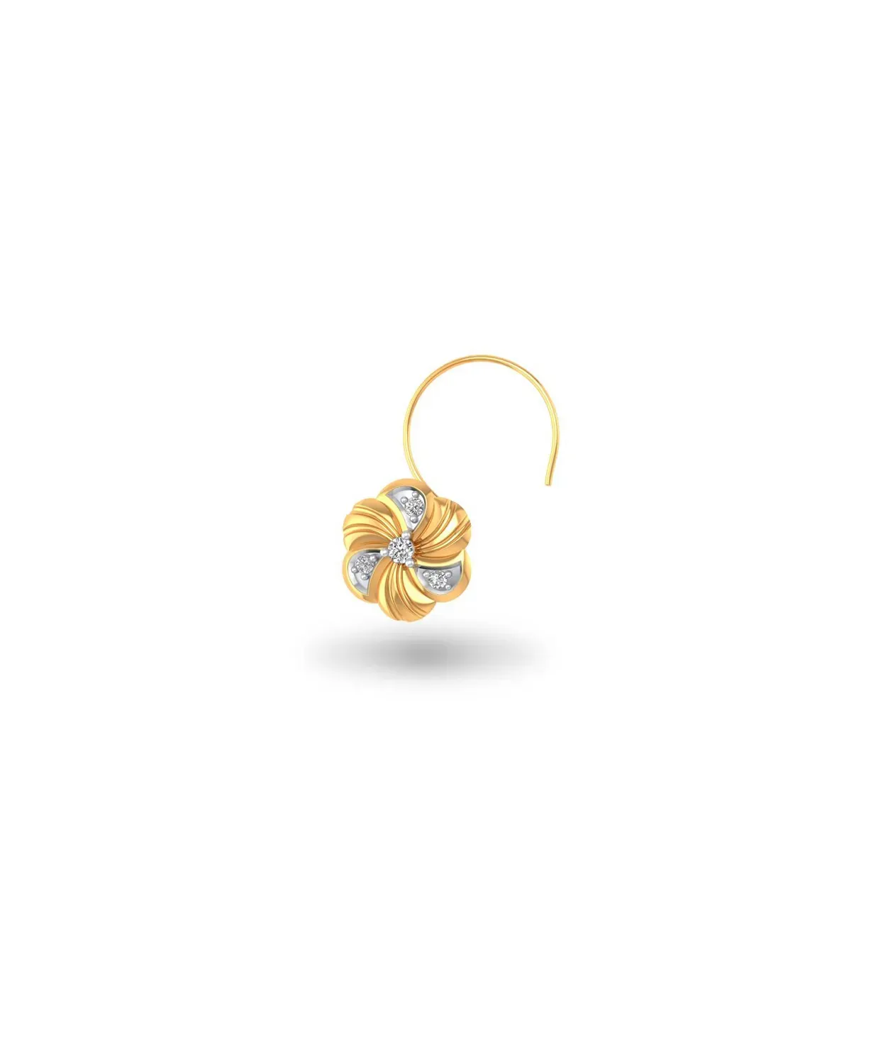 Happy Hibiscus Diamond Nosepin - Image 4