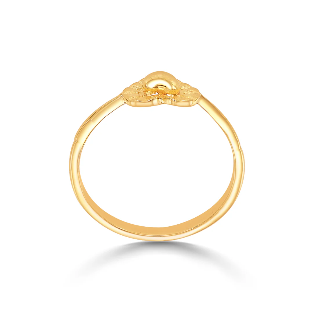 Heart Gold Casual Ring For Women - Image 4