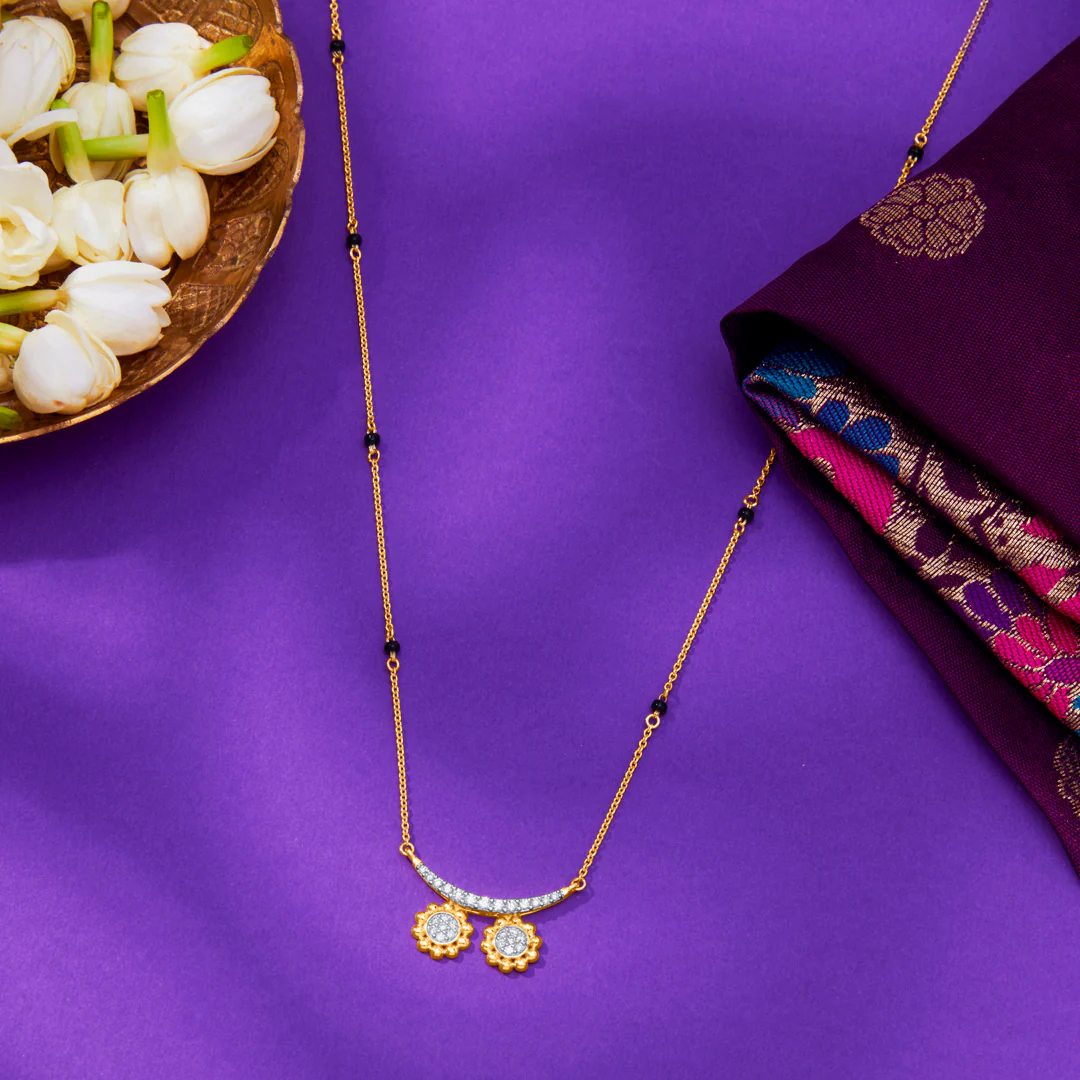 Heritage Wati Gold & Diamond Modern Mangalsutra for Women