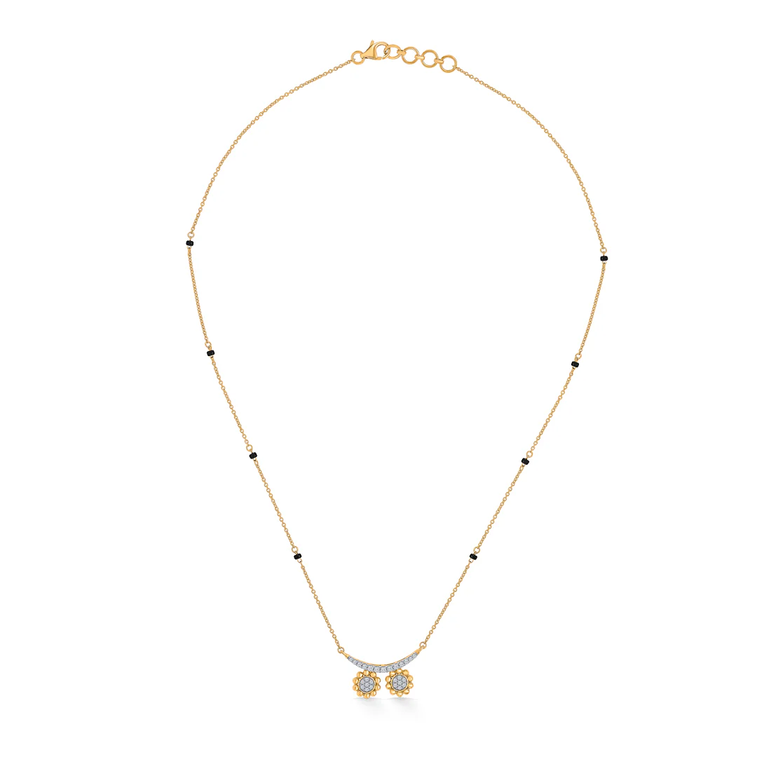 Heritage Wati Gold & Diamond Modern Mangalsutra for Women - Image 3