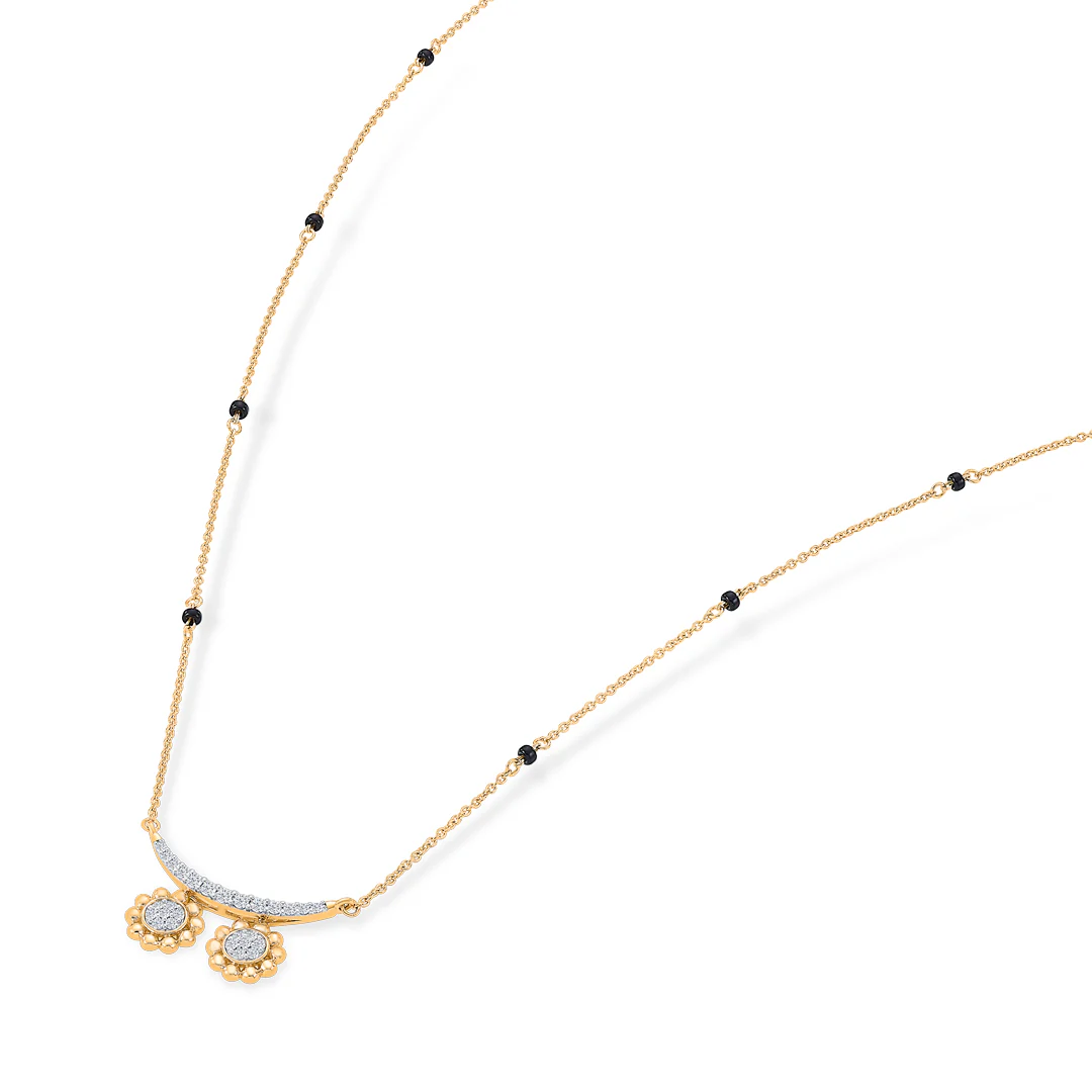 Heritage Wati Gold & Diamond Modern Mangalsutra for Women - Image 4