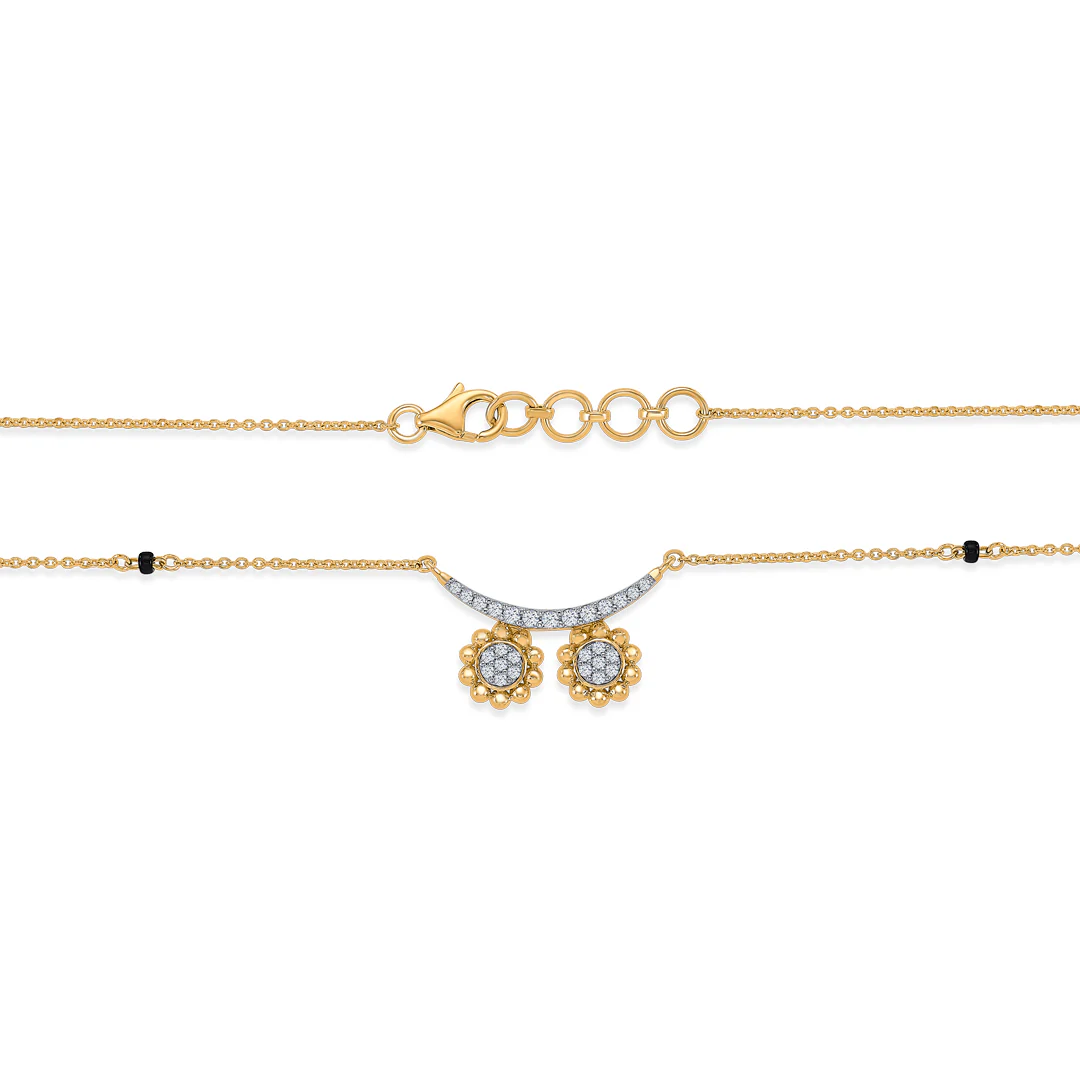 Heritage Wati Gold & Diamond Modern Mangalsutra for Women - Image 5