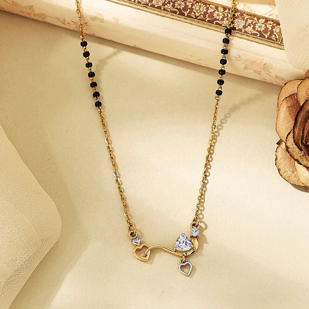 Hruday Sparsh Gold Modern Mangalsutra for Women
