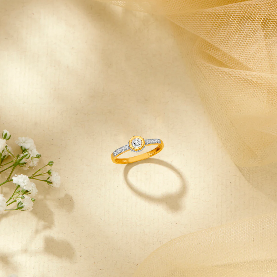Illuminated Dream Gold Engagement Ring For Women
