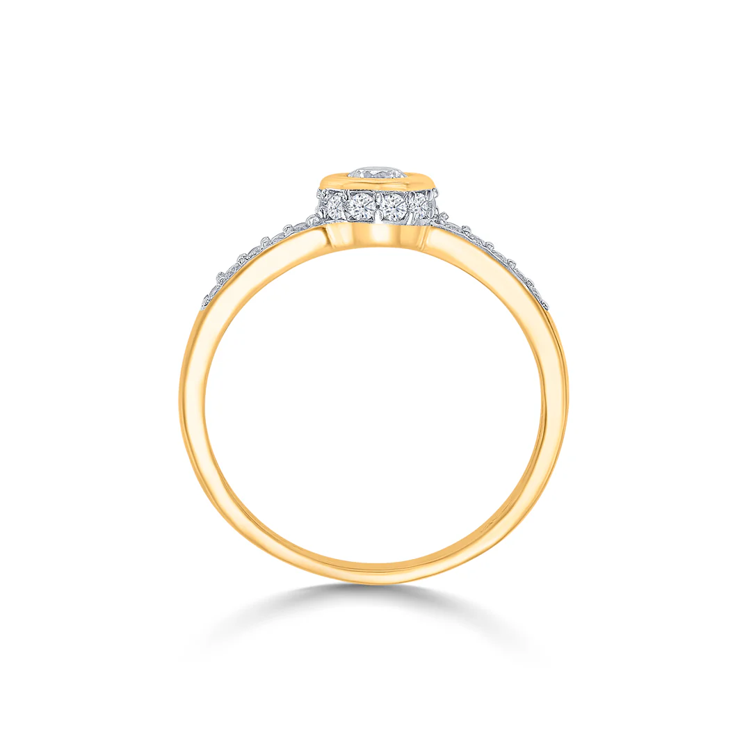 Illuminated Dream Gold Engagement Ring For Women - Image 4