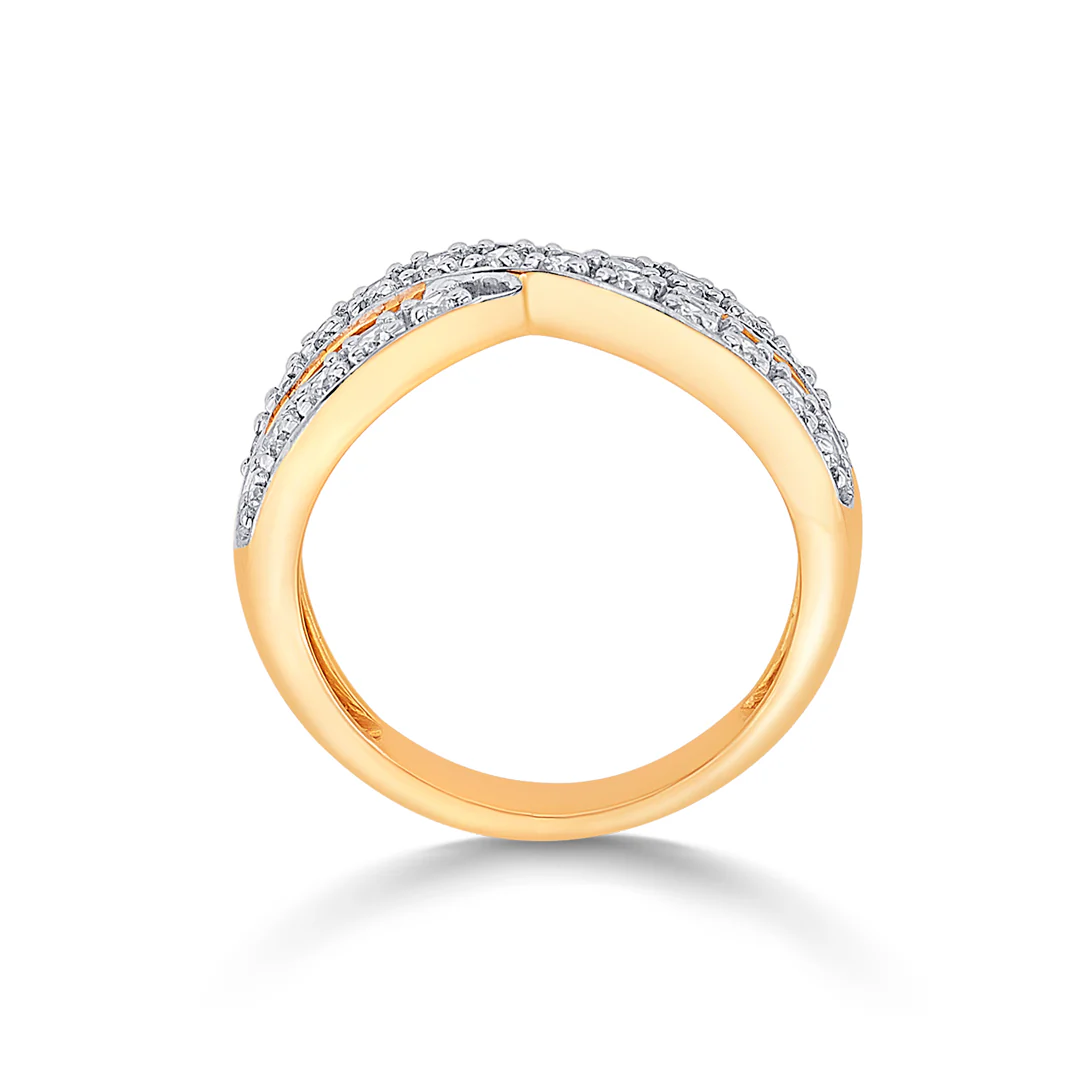Infinity Whisperline Gold & Diamond Ring - Image 3
