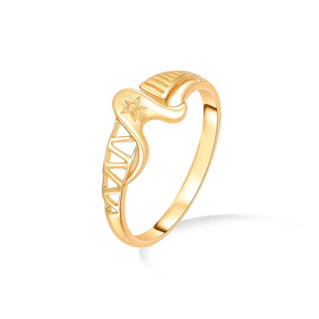 Iris Elegance Gold Casual Ring For Women - Image 3