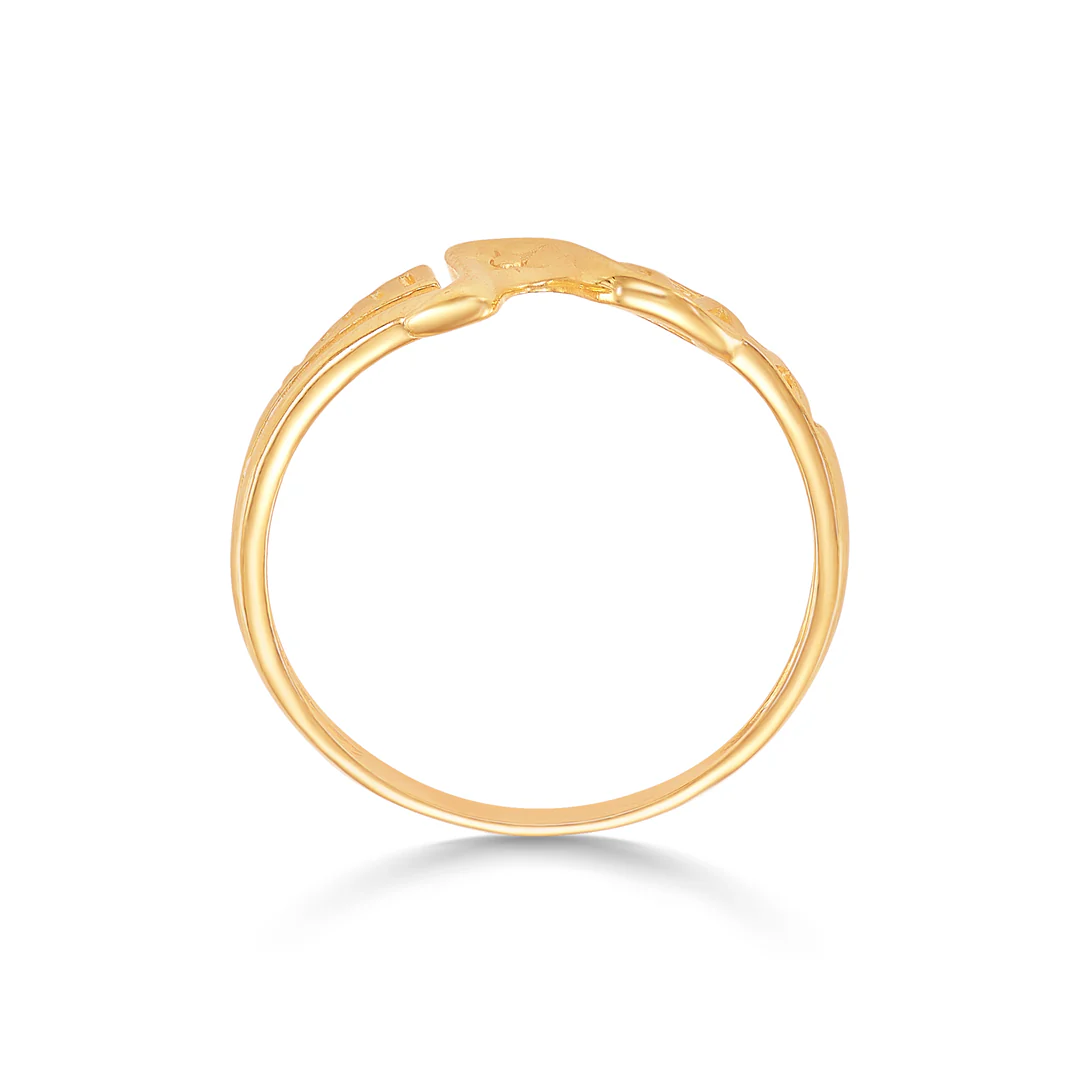 Iris Elegance Gold Casual Ring For Women - Image 4