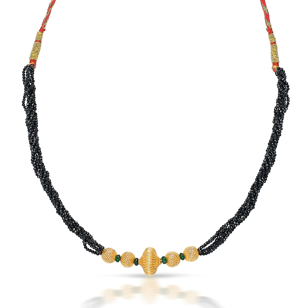 Kanthasakhi Kolhapuri Gold Thushi Choker - Image 3