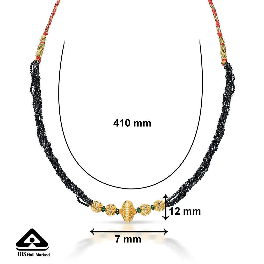 Kanthasakhi Kolhapuri Gold Thushi Choker - Image 4