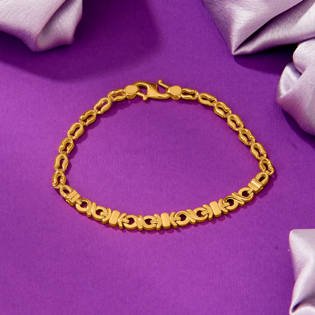 Little Angel Yellow Gold Kids Bracelet