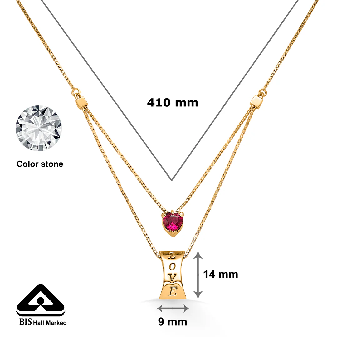 Lovenza Duo Gold Necklace - Image 4