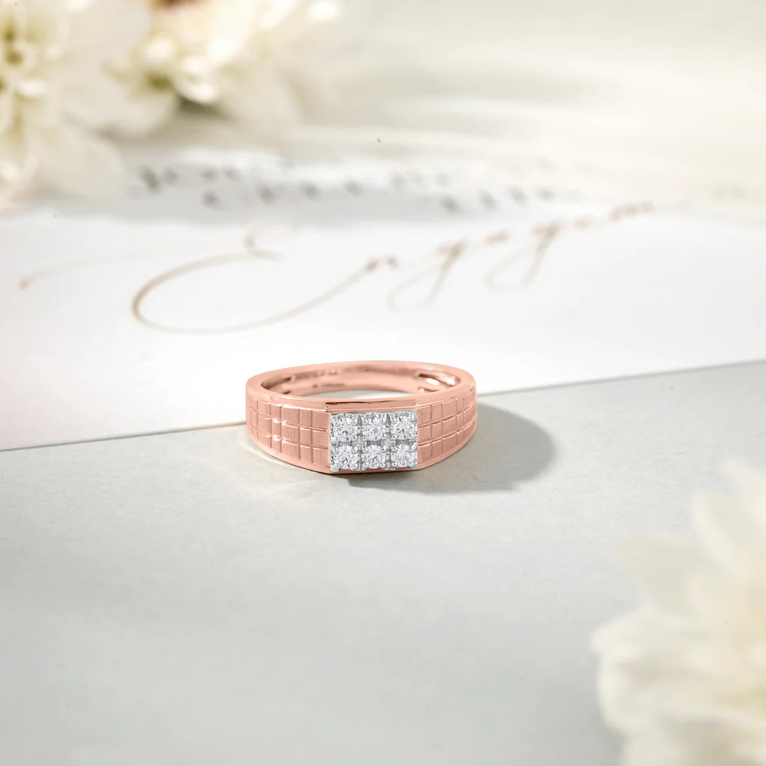 Loyal Crest Engagement Diamond Ring for Men - Image 3