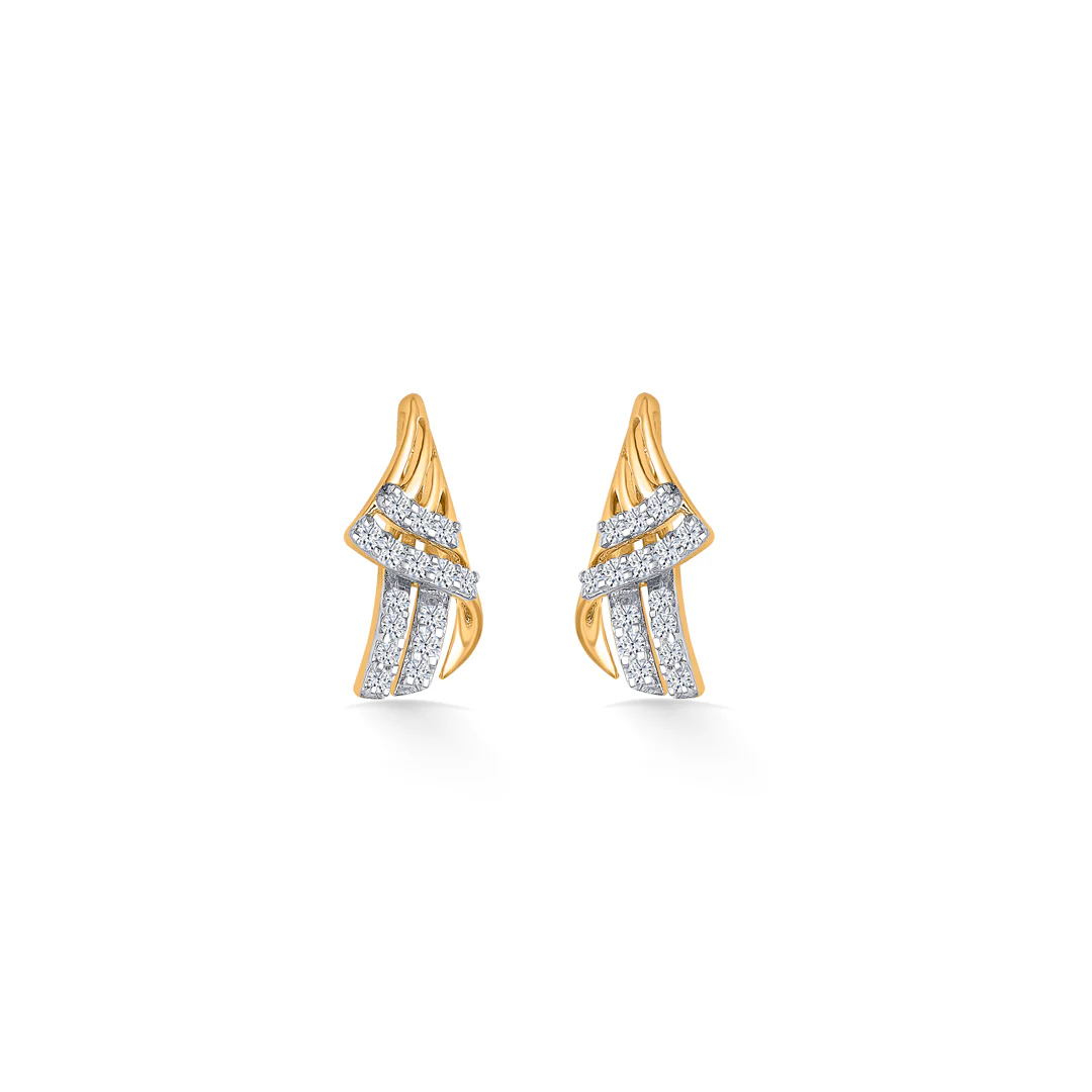 Luminous Drift Gold & Diamond Pendant Set For Women - Image 5
