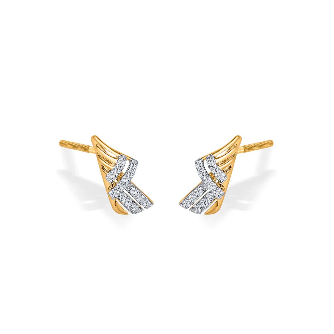 Luminous Drift Gold & Diamond Pendant Set For Women - Image 7