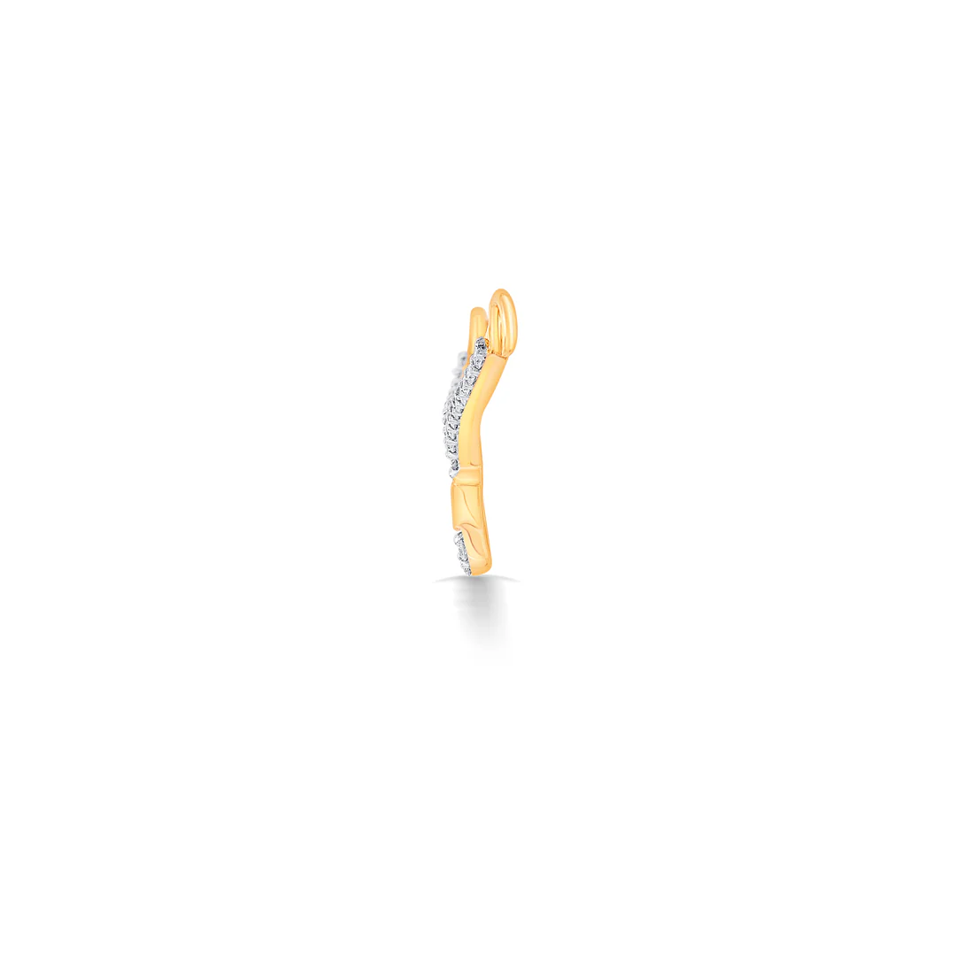 Malvika Yellow Gold & Diamond Tanmaniya Mangalsutra For Women - Image 4