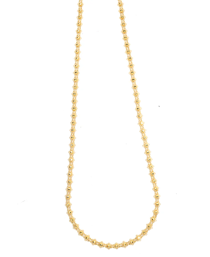 Manikya Bor Mala Yellow Gold Necklace For Women - Image 4
