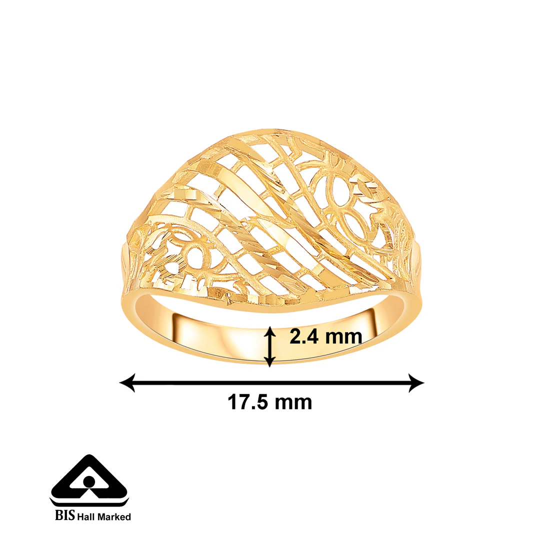 Mesh Marvel Gold Fashion Ring For Women - Image 2