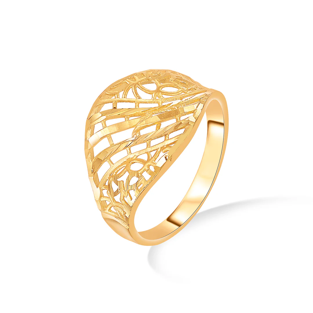Mesh Marvel Gold Fashion Ring For Women - Image 3
