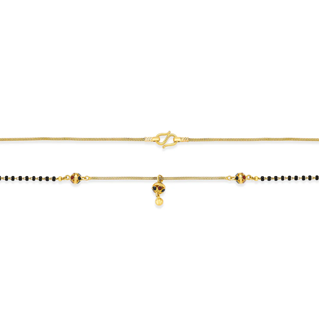 Midnight Beads Gold Modern Mangalsutra - Image 4