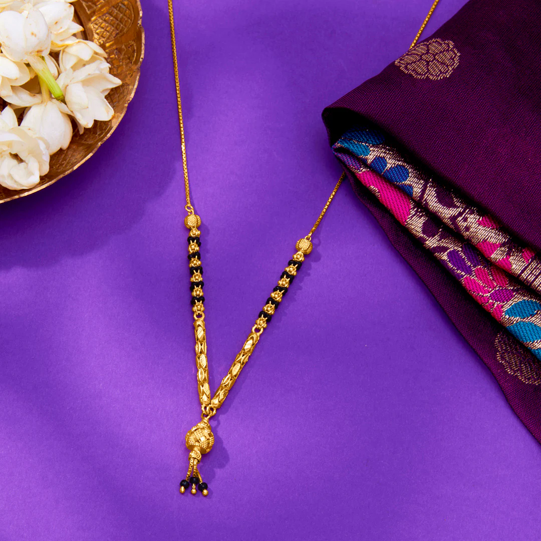 Modern Affinity Yellow Gold Modern Mangalsutra For Women
