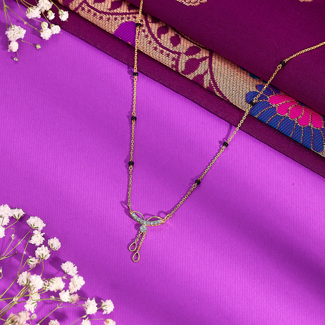 Modern Gold & Diamond Modern Mangalsutra For Women