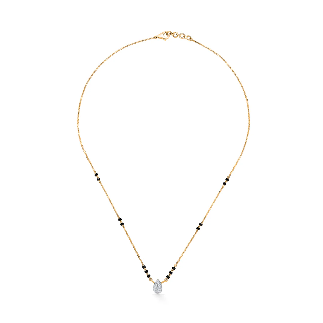 Modern Muse Gold & Diamond Modern Mangalsutra For Women - Image 2