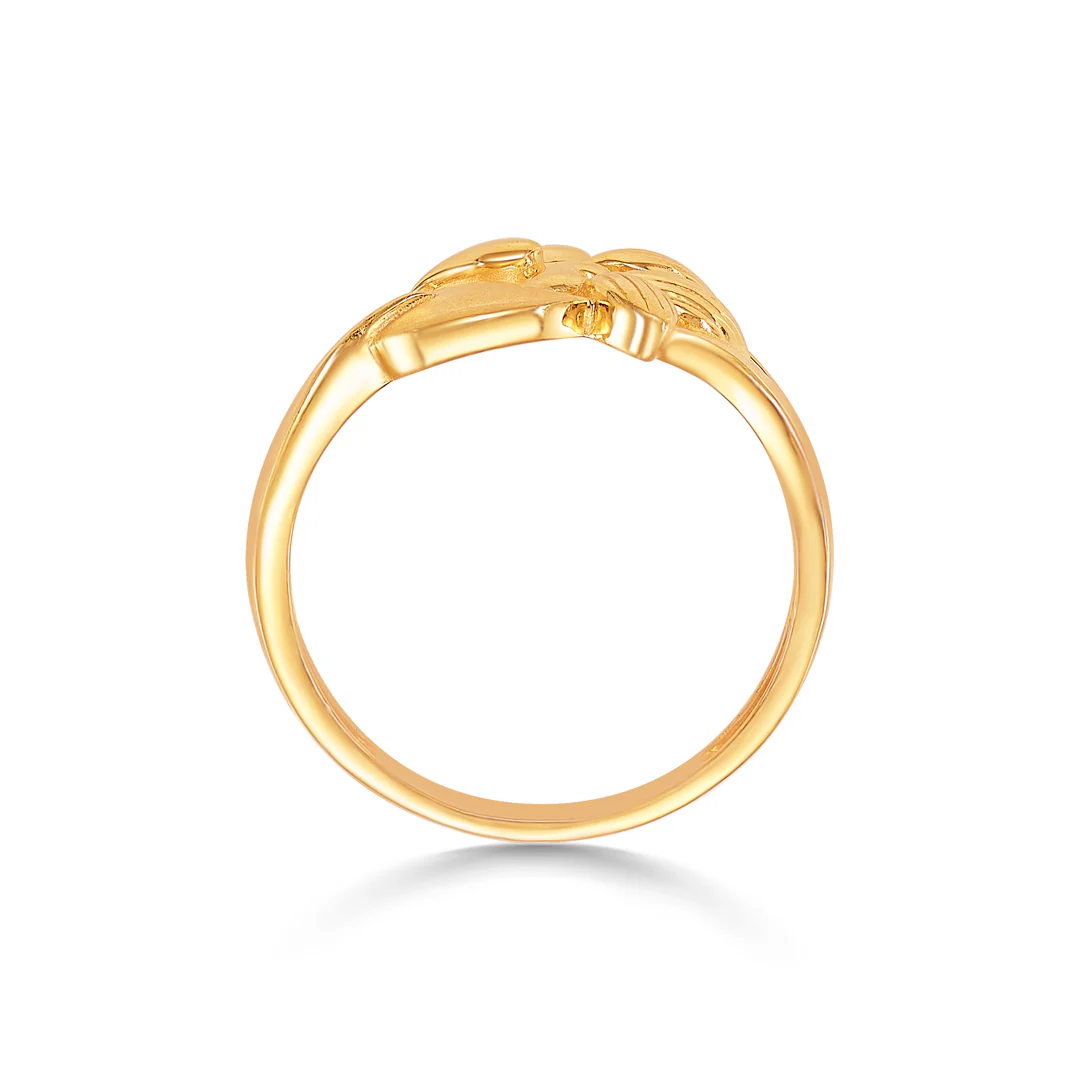 Nature's Embrace Gold Casual Ring For Women - Image 4